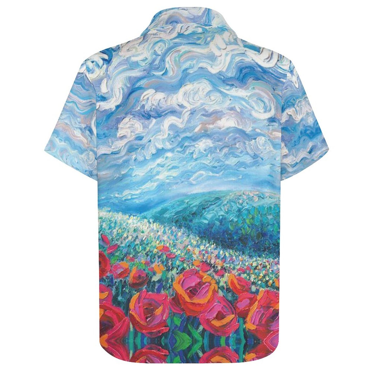 Men's Hawaiian Print Resort Shirt 2305101781