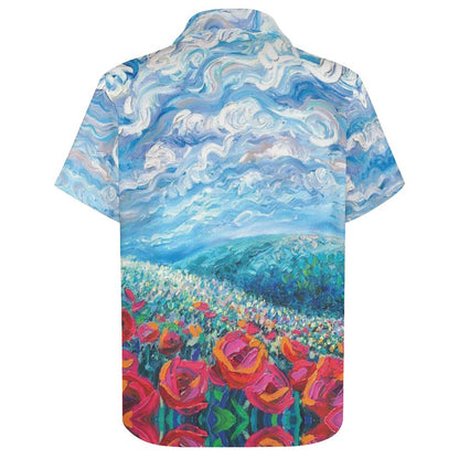Men's Hawaiian Print Resort Shirt 2305101781