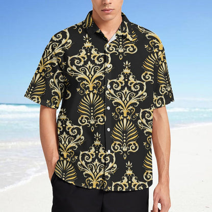 Men's Fashion Casual Printed Short Sleeve Shirts 2306100028