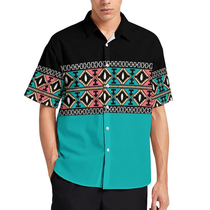 Men's Fashion Casual Printed Short Sleeve Shirts 2306101555