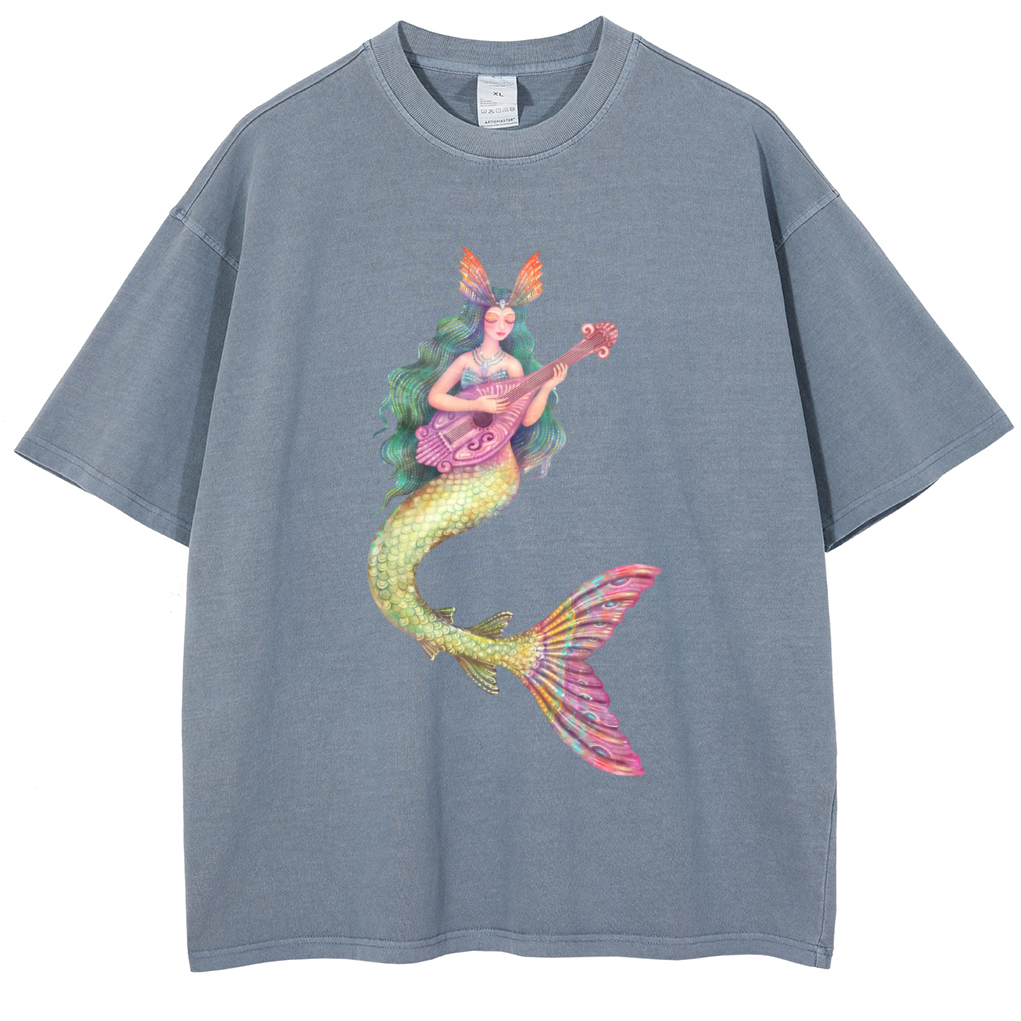 Mens Cotton Wash Solid T-Shirts Oversized Unisex Short Sleeve Streetwear Rap Hip Hop Basic Tee Tops