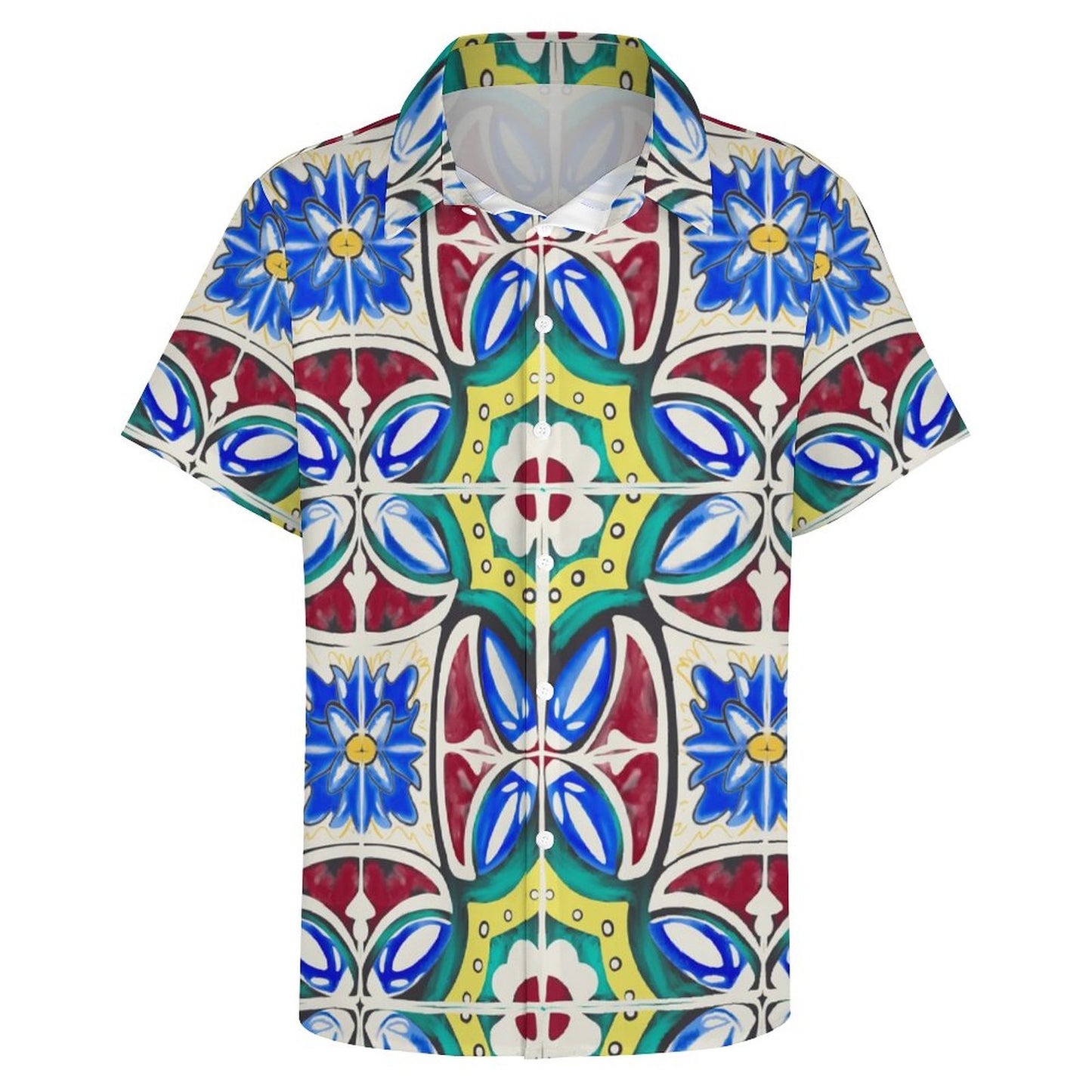 Men's Fashion Casual Printed Short Sleeve Shirts 2305107111