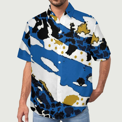 Men's Ocean Print Vacation Hawaiian Shirt 2306104060