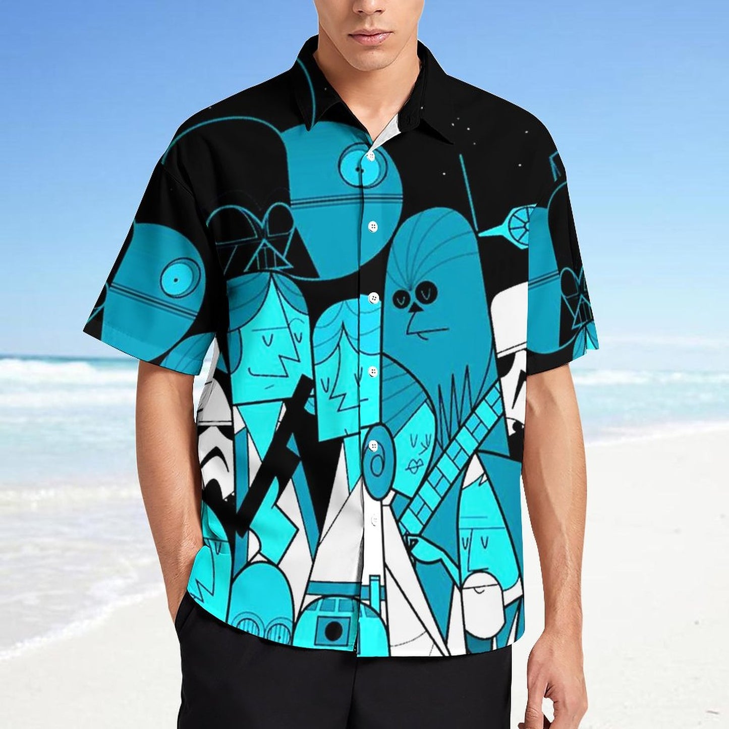 Men's Fashion Casual Printed Short Sleeve Shirts 2306101602