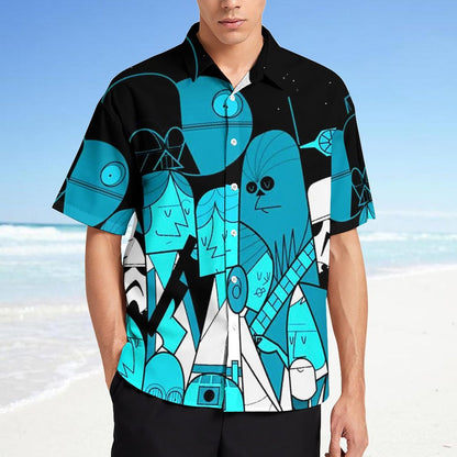 Men's Fashion Casual Printed Short Sleeve Shirts 2306101602
