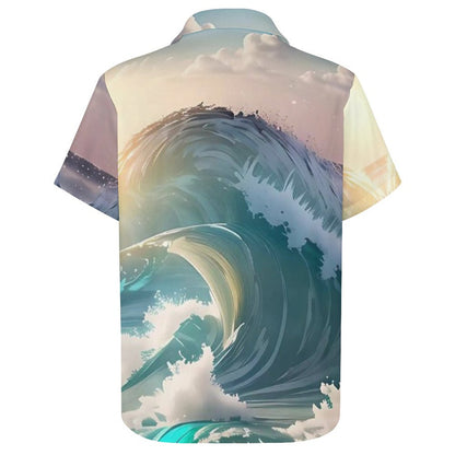 Men's Hawaiian Print Resort Shirt 2305101777