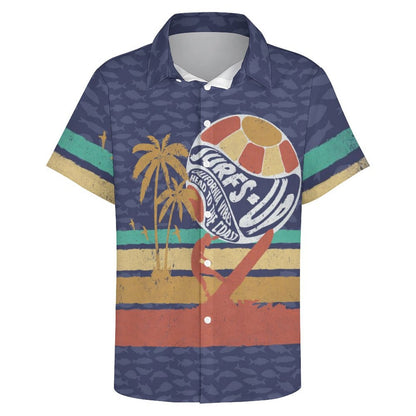 Men's Hawaiian Print Resort Shirt 2305103717