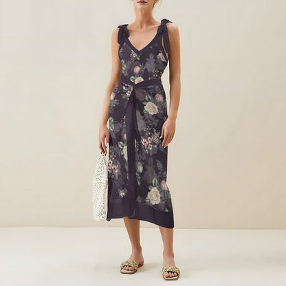 Casual Printed One-Piece Swimsuit And Cover Up 2305102493