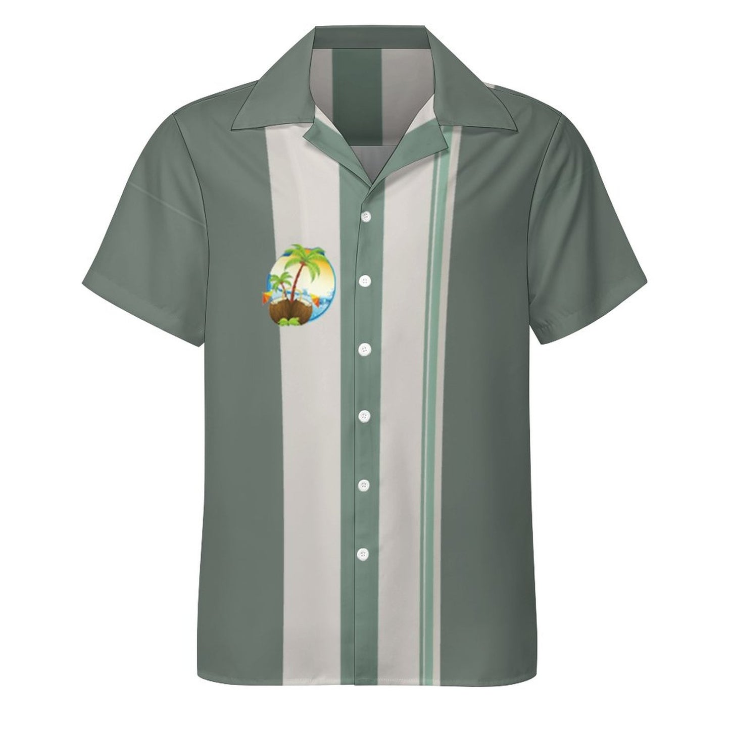 Men's Hawaiian Print Casual Shirt 2304107069