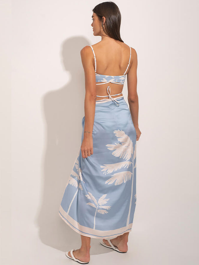 Fashion Print Beach One Piece Swimsuit and Cover Up