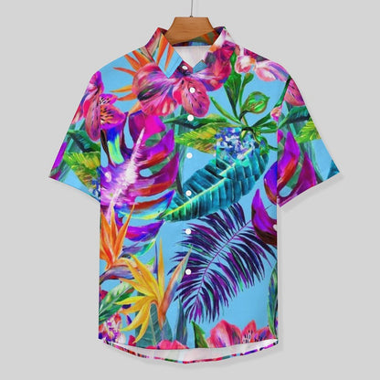 Men's Botanical Art Print Vacation Hawaiian Shirt 2305106646