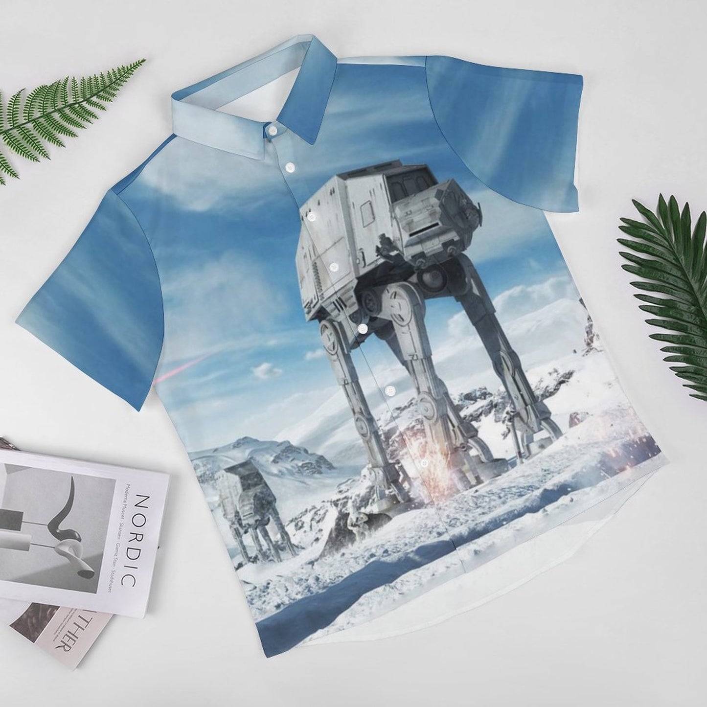 Men's Fashion Casual Printed Short Sleeve Shirts 2306101614