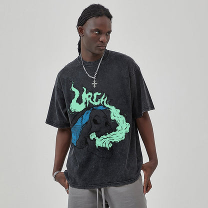 Unisex Vintage Solid Wash T-Shirts 2305101603
