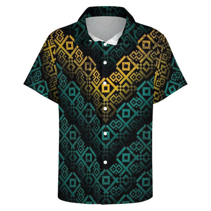 Men's Fashion Casual Printed Short Sleeve Shirts 2306102201