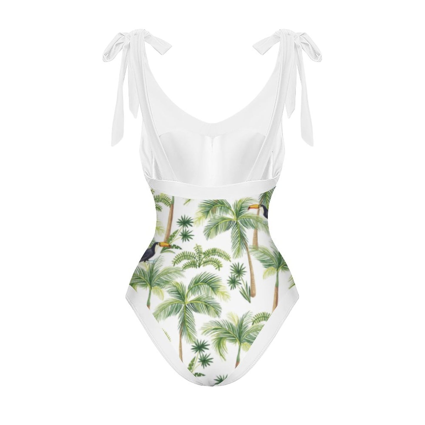 Casual Printed One-Piece Swimsuit And Cover Up 2305102412