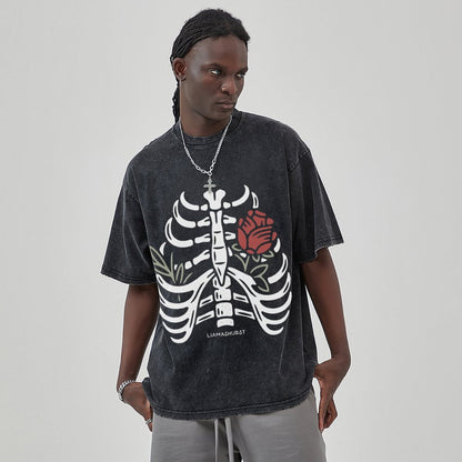 Unisex Vintage Solid Wash T-Shirts 2305101605