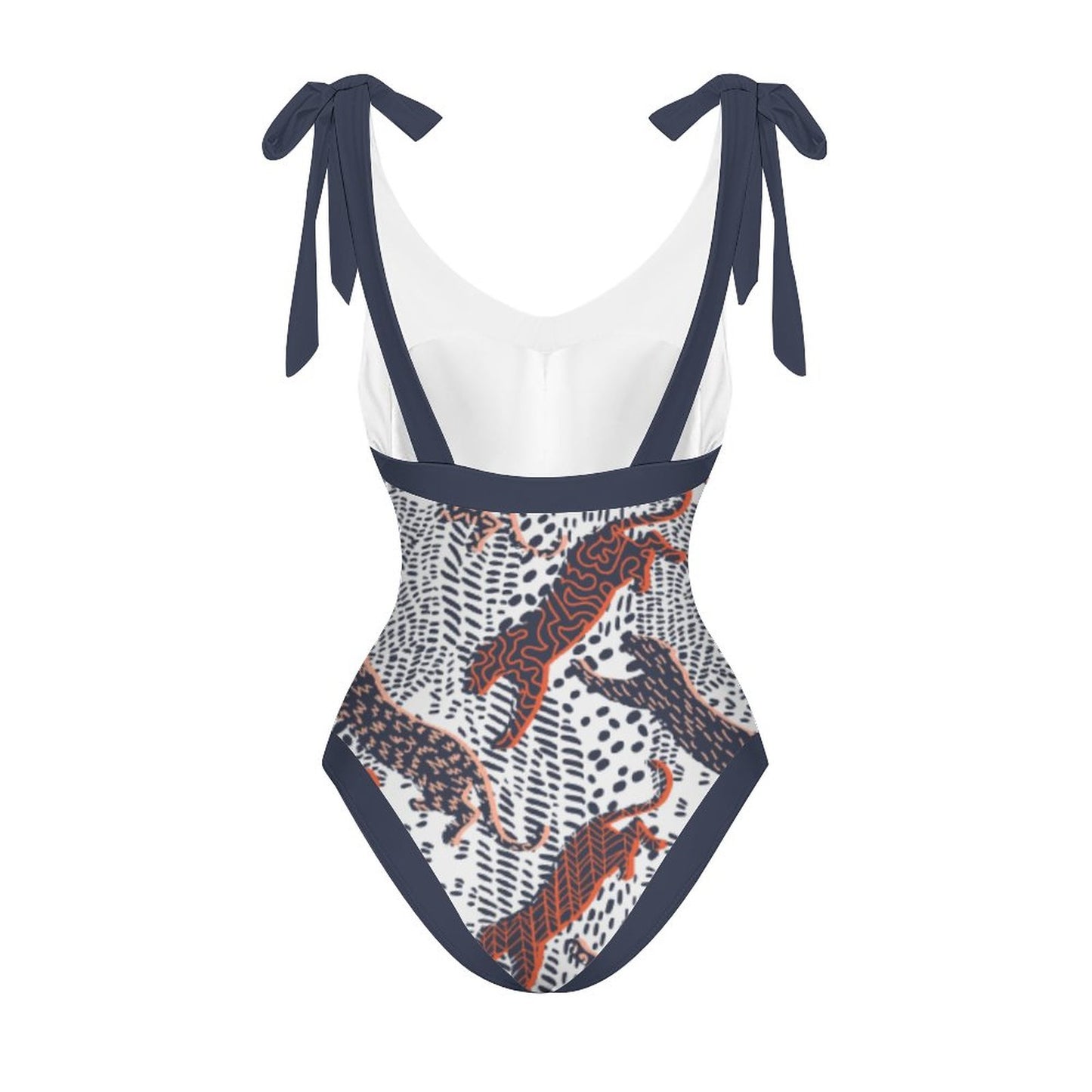 Casual Printed One-Piece Swimsuit And Cover Up 2305102883