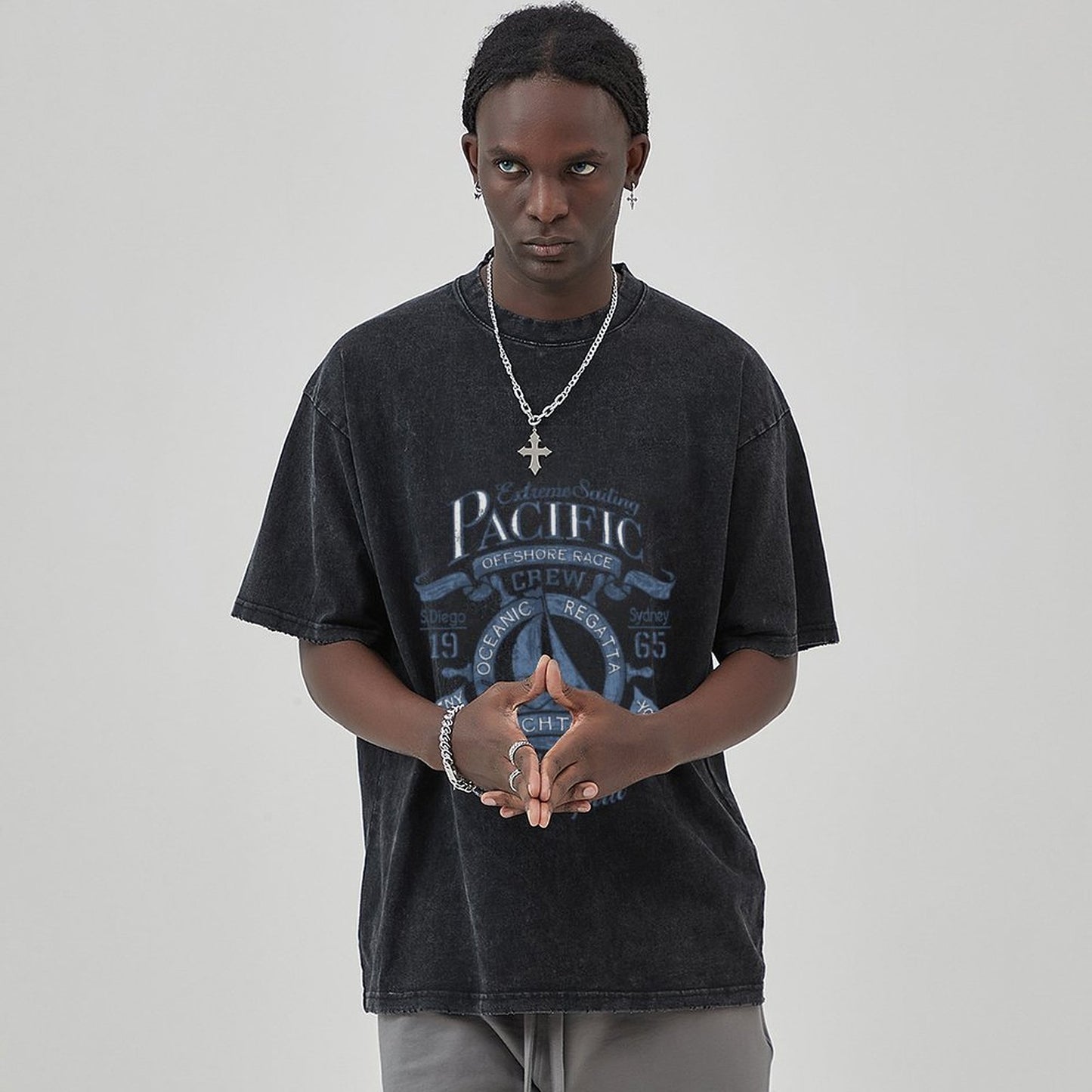 Unisex Vintage Solid Wash T-Shirts 2305101921