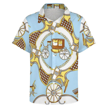 Men's Fashion Casual Printed Short Sleeve Shirts 2306101342