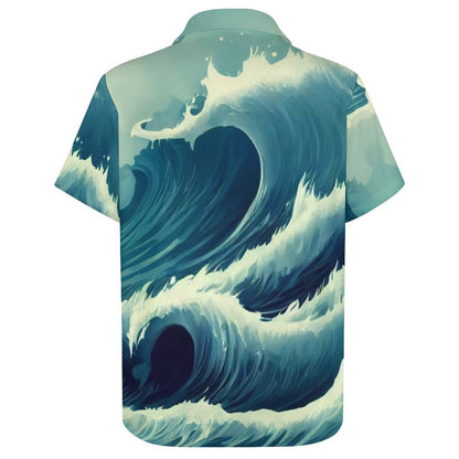 Men's Hawaiian Print Resort Shirt 2305101776