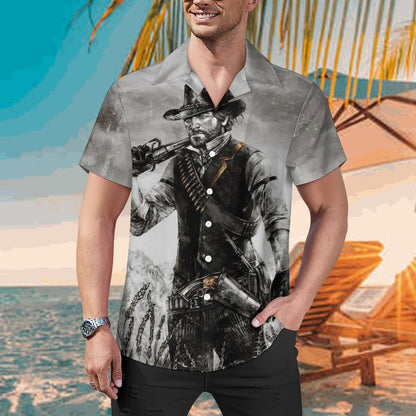 Men's Hawaiian Casual Short Sleeve Shirt 2305101800