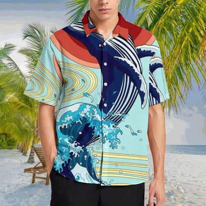 Men's Hawaiian Print Resort Shirt 2305101671
