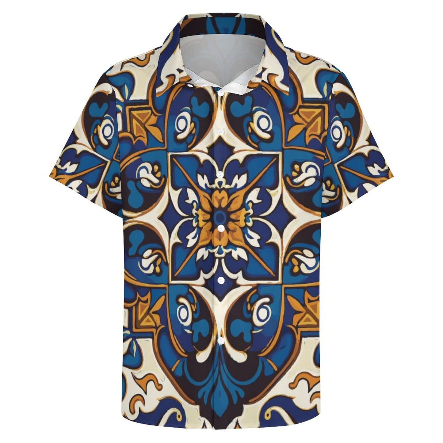 Men's Fashion Casual Printed Short Sleeve Shirts 2306100438