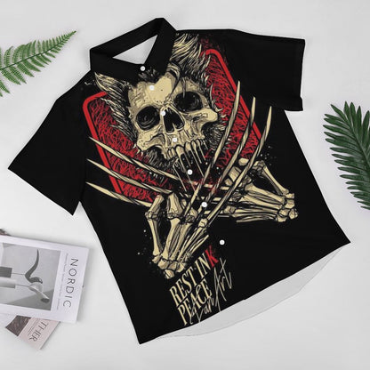 Men's Fashion Casual Printed Short Sleeve Shirts 2306105066