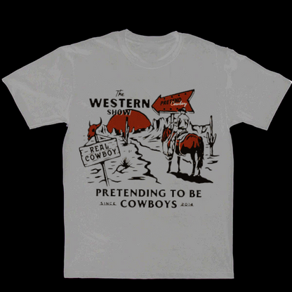 Western Show Men's Casual Printed T-Shirt