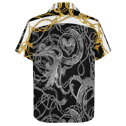 Men's Fashion Casual Printed Short Sleeve Shirts 2306101131