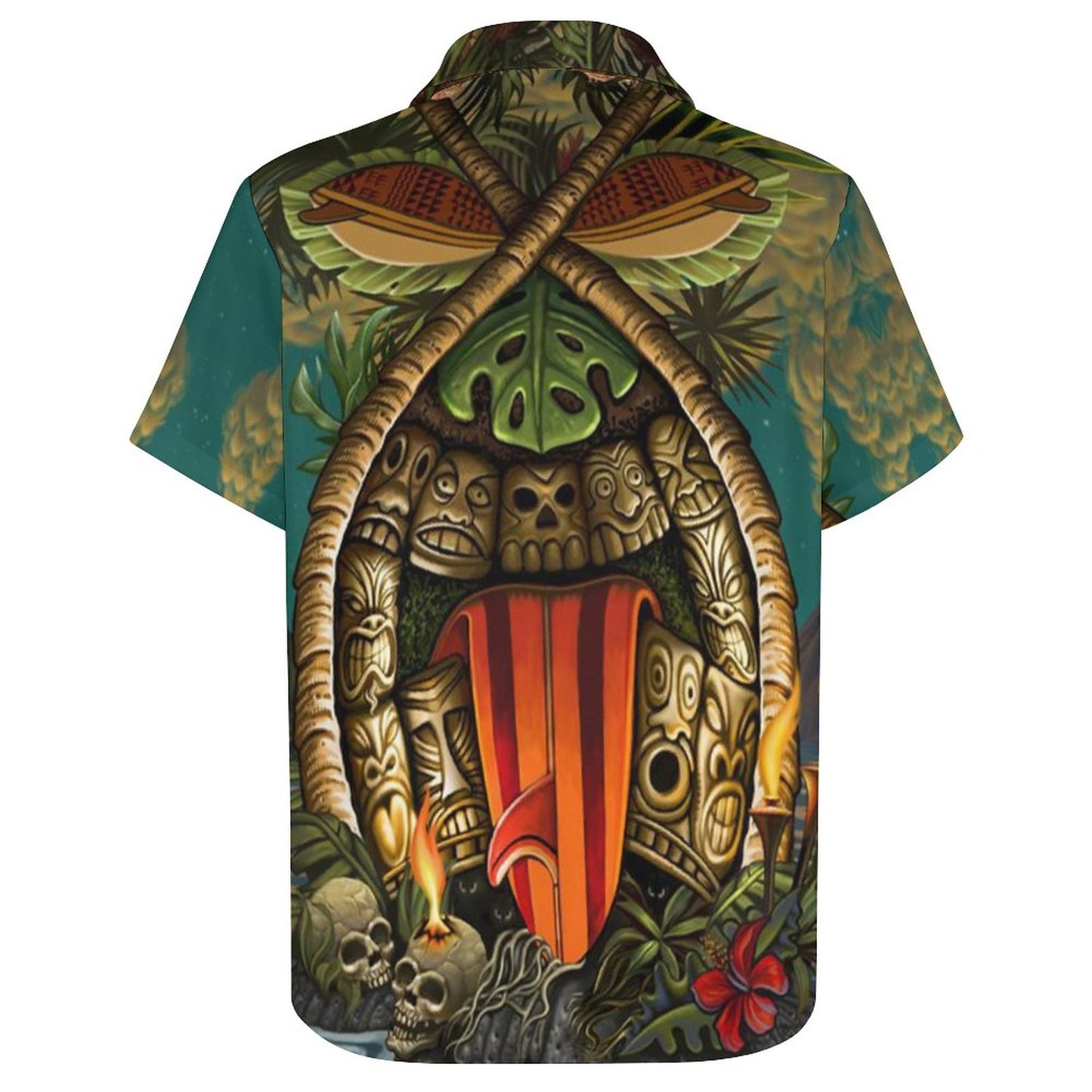 Men's Hawaiian Print Resort Shirt 2305101685
