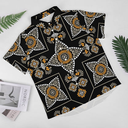 Men's Fashion Casual Printed Short Sleeve Shirts 2306101343
