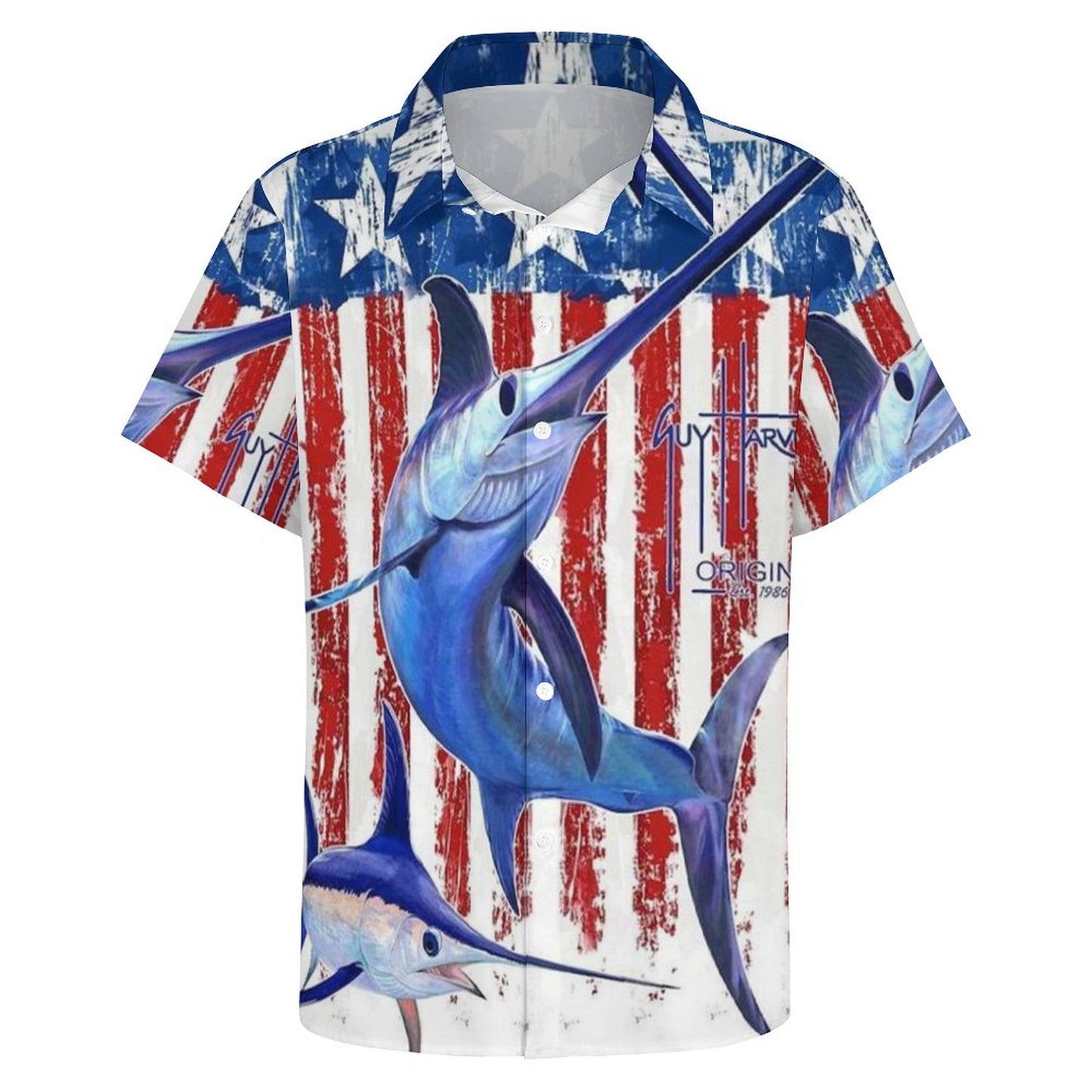 Men's Fashion Casual Printed Short Sleeve Shirts 2306101866