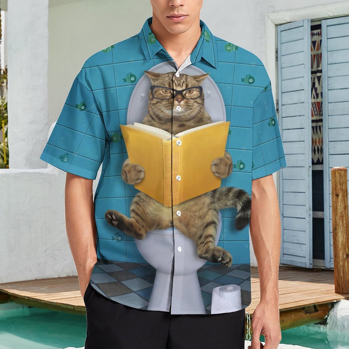 Men's Fashion Casual Printed Short Sleeve Shirts 2306105169