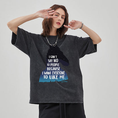 Unisex Vintage Solid Wash T-Shirts 2305103525