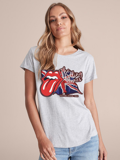 Unisex Round Neck Casual Printed Short Sleeve T-Shirt