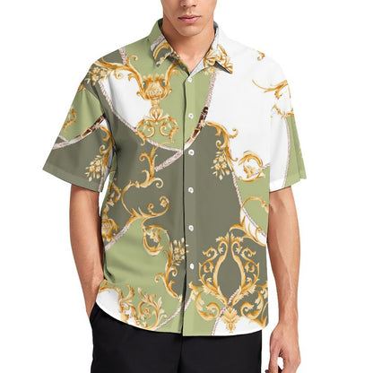 Men's Fashion Casual Printed Short Sleeve Shirts 2306101118