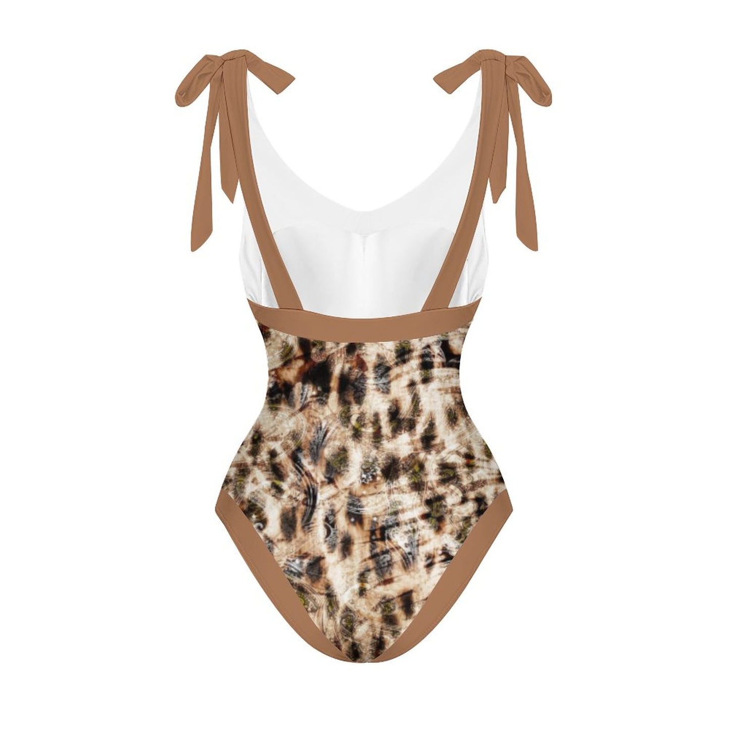 Casual Printed One-Piece Swimsuit And Cover Up 2305102512