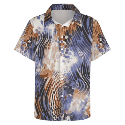 Men's Fashion Casual Printed Short Sleeve Shirts 2306105116