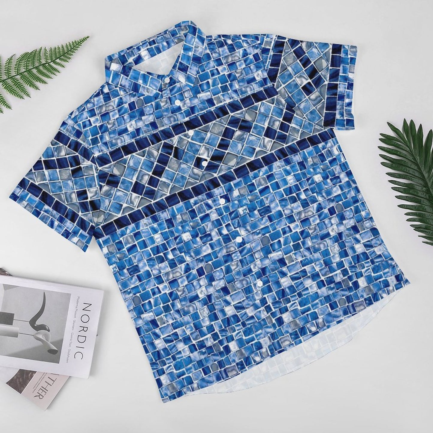 Men's Fashion Casual Printed Short Sleeve Shirts 2306101891