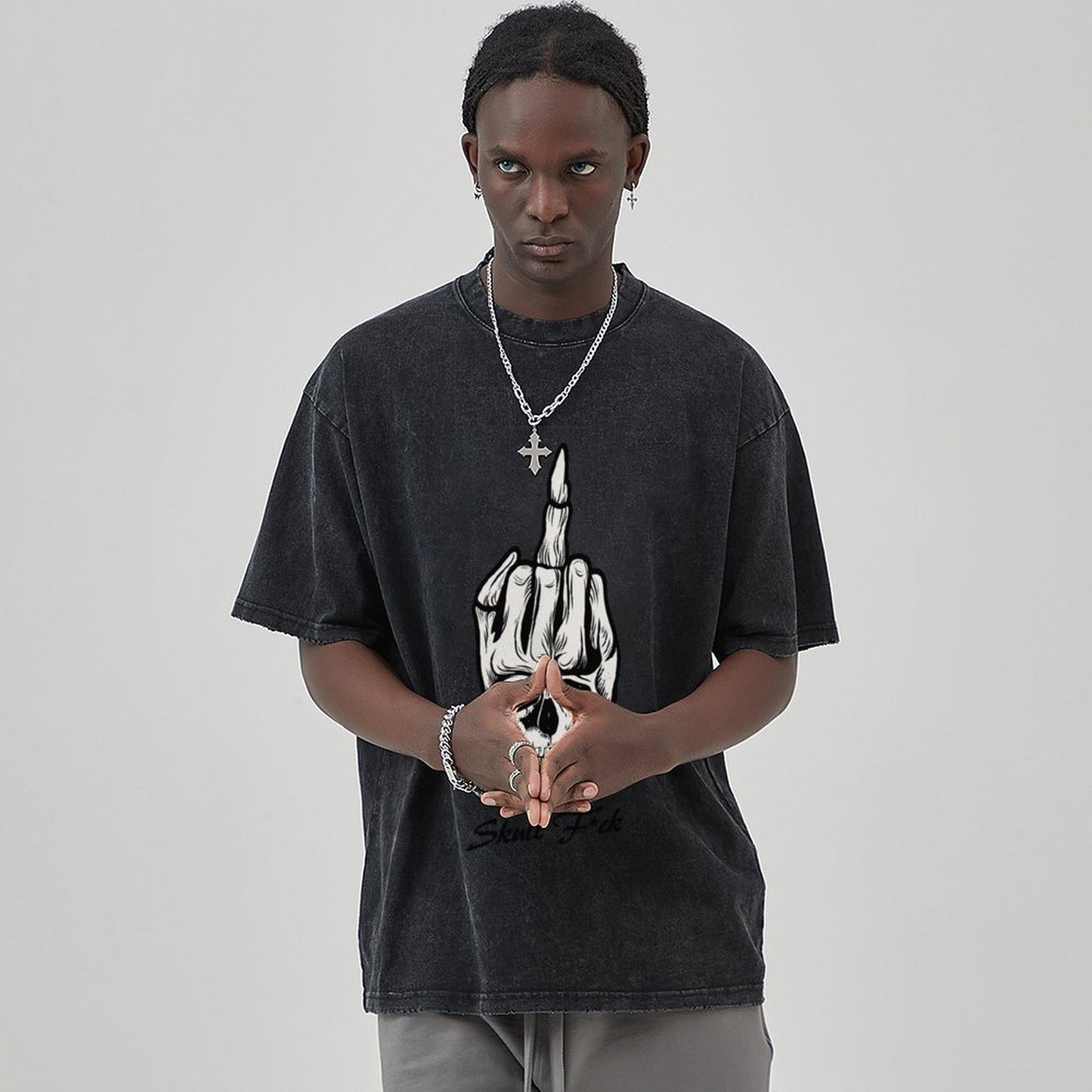 Unisex Vintage Solid Wash T-Shirts 2305102848