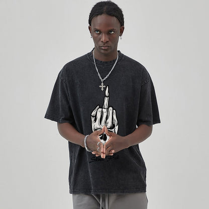 Unisex Vintage Solid Wash T-Shirts 2305102848