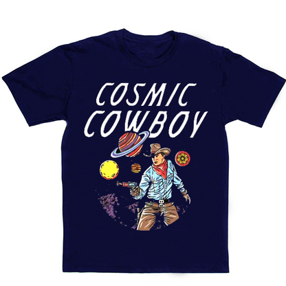 Cosmic Cowboy Men's Casual Printed T-Shirt