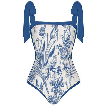 Fashion Printed One Piece Swimsuit And Cover Up 2305105608
