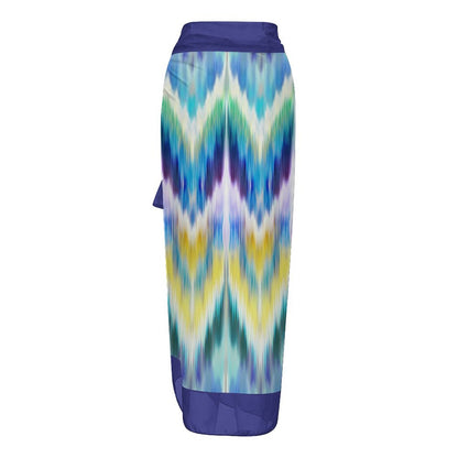 Casual Printed One-Piece Swimsuit And Cover Up 2305104147
