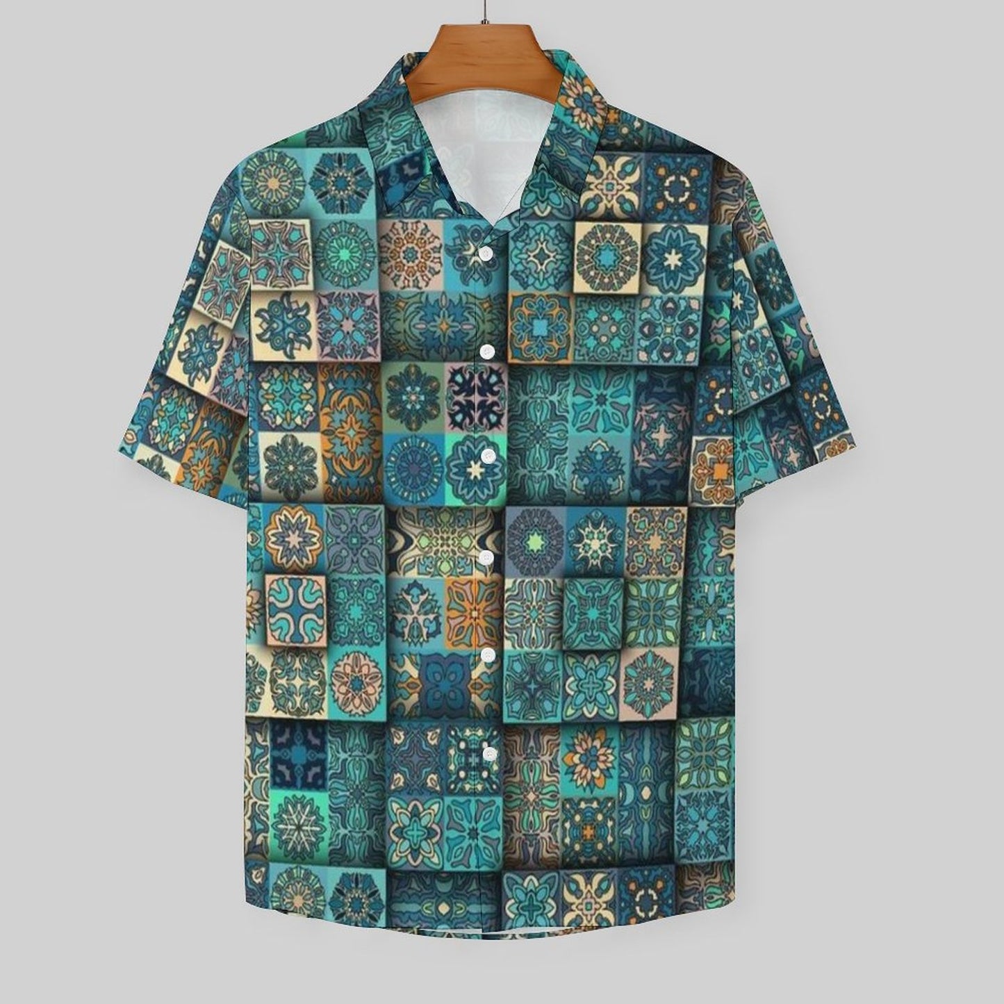 Men's Fashion Casual Printed Short Sleeve Shirts 2306101716