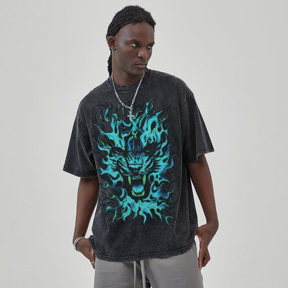 Unisex Vintage Solid Wash T-Shirts 2305101616