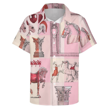 Men's Fashion Casual Printed Short Sleeve Shirts 2306101339