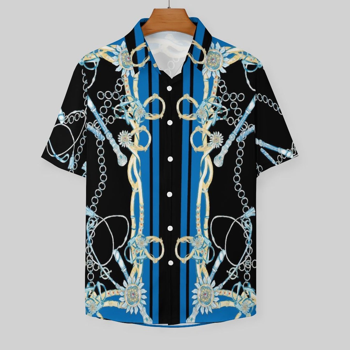 Men's Fashion Casual Printed Short Sleeve Shirts 2306100947