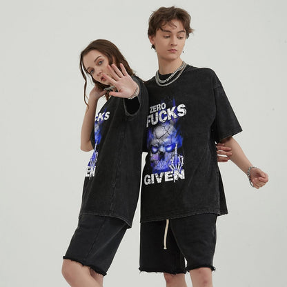 Unisex Vintage Solid Wash T-Shirts 2305104086